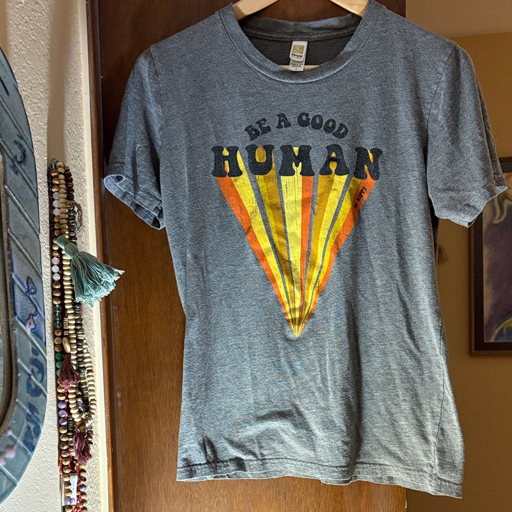 Be A Good Human Be Hippy Soft Tee